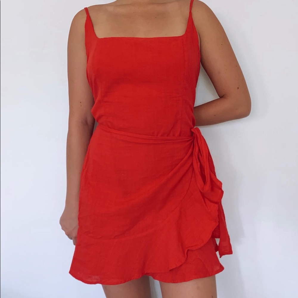 Nwot Princess polly “love lane mini red dress”